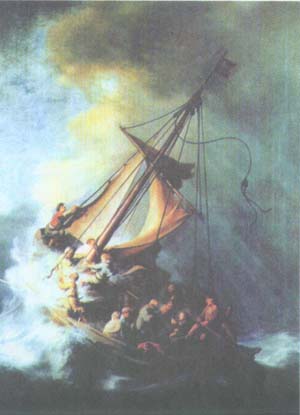 Рембрандт. Укрощение бури на пути через Генисаретское озеро. 1633. Бостон. Собрание Изабеллы Стюарт Гарднер
